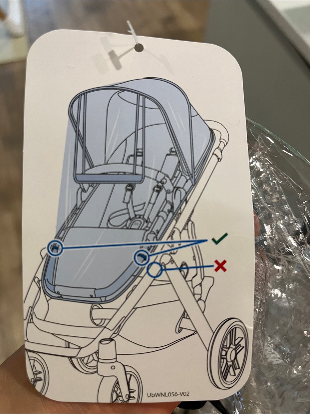 UPPAbaby Vista 2 Rainguard Stroller Canopy Replacement - clear